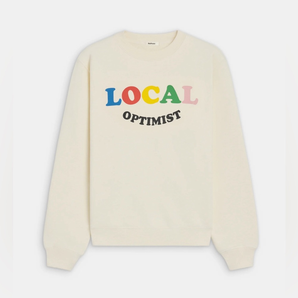 Madhappy Local Optimist Fleece Crewnevk, size unisex Medium